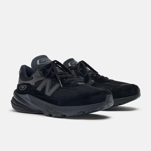 New Balance Made In USA 990V6 U990BB6 Mens 8.5 2E Black Lifestyle Shoes HTAT1610