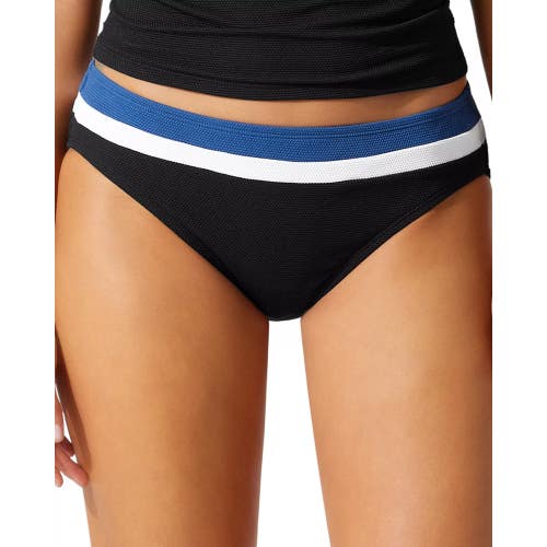 Tommy Bahama Island Cays Bikini Bottoms Women's L Indigo Tide Colorblock GBO2684