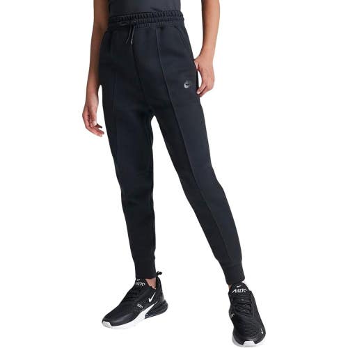 Nike Sportswear Tech Fleece Joggers Kids Large Black Drawstring Waist FROG684