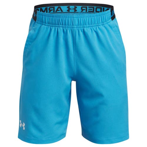 Under Armour Vanish Athletic Shorts Juniors XL Blue Elastic Waist Active FROG648