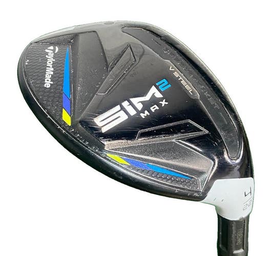 TaylorMade SIM2 Max 4 Hybrid 22 RH Ventus Blue 7-S Stiff Graphite 40" Stock Grip