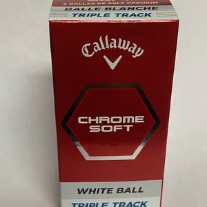 Callaway Chrome Soft Triple Track Golf Balls (White, 12pk) 2022 NEW-OUT OF BOX