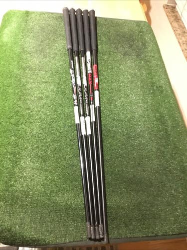 Bundle Of 5 Graphite KBS & UST Mamiya Regular & Seniors Graphite Shafts (Read)