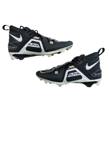 Used Nike ALPHA Adult FB Cleats Black Senior 9.5 11873-S000241921