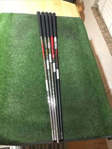 Bundle Of 5 KBS, True Temper, NS PRO Regular Steel & Graphite 7 Iron Shafts READ