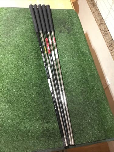 Bundle Of 5 KBS, TT, Mitsubishi Regular Steel & Graphite 7 Iron Shafts (Read)