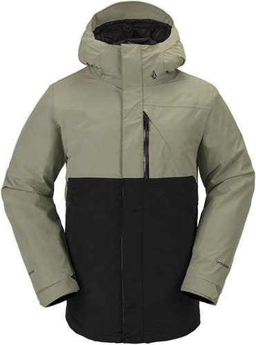 MENS VOLCOM L INSULATED GORE-TEX SKI SNOWBOARD JACKET (2XL) LT. MILITARY
