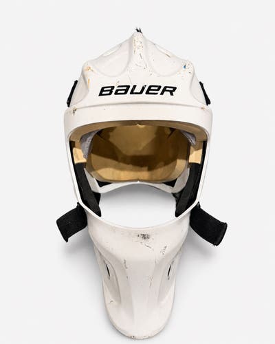 Bauer NME3 Senior Goalie Mask – White – Size 7–7½. No cage