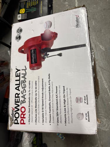 (New) power ally pro baseball pitching machine