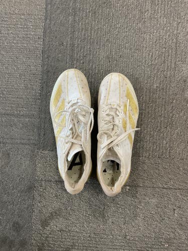 Used Adidas ADIZERO Adult FB Cleats White Senior 7 11614-S000240664