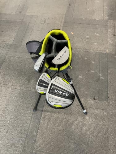 Used Top Flite JUNIOR SET 5PC RH SET Jr Package Set RH Black And Neon Green 5 Piece 11614-S000240639