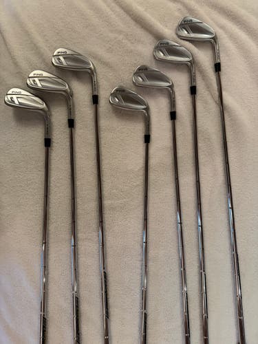 Men's Ping Ping i540 Iron Set Right Handed Iron Set Stiff Flex (7 Clubs) #5 - #9, PW, UW (Used)