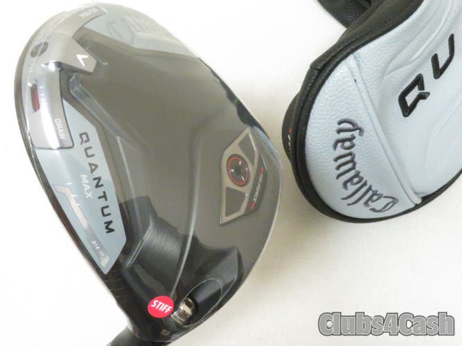 Callaway Quantum Max Driver 9° Denali Frost Silver 50g 6.0 Stiff +Cover   NEW