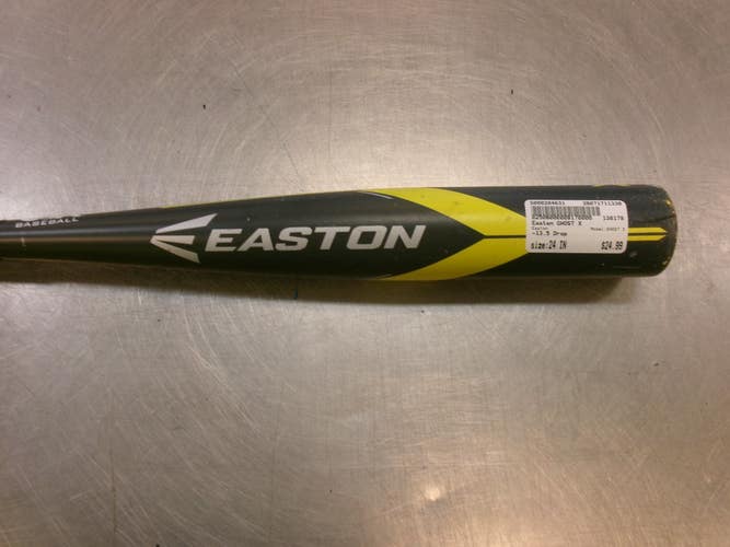 Used Easton GHOST X BB/SB T-Ball Bat 24" 11339-S000204631