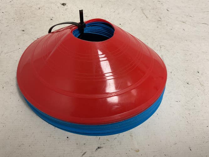 Used 11PC Soccer Field Marker Royal Blue and Red 11855-S000207434