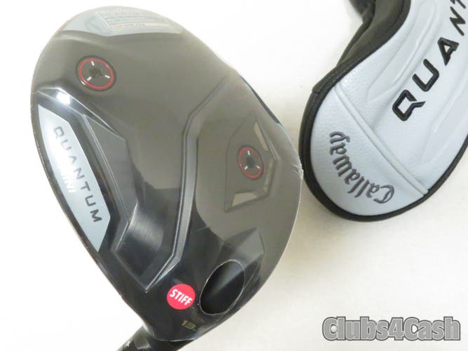 Callaway Quantum Mini Driver 13.5° Denali Frost Silver 60g 6.0 Stiff +Cover  NEW