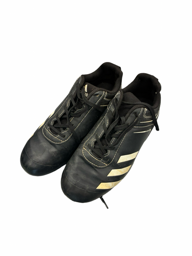 Used Adidas BASEBALL CLEAT BB/SB Cleats Black Junior 04.5 11682-S000136016