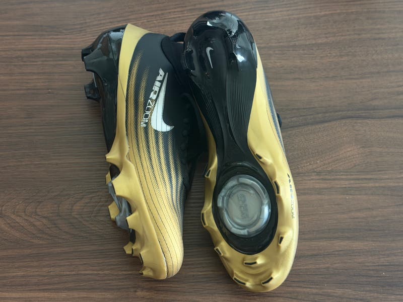 Nike Vapor Pro 1 Football Cleats Black Metallic Gold FB3298-003 size 11 New Nike Zoom Air Vapor Pro 1 Black & Gold Football Cleats Men main image 4