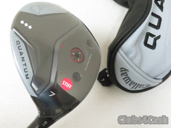 Callaway Quantum Triple Diamond Fairway 21°  7 Wood Stiff Flex +Cover .. NEW