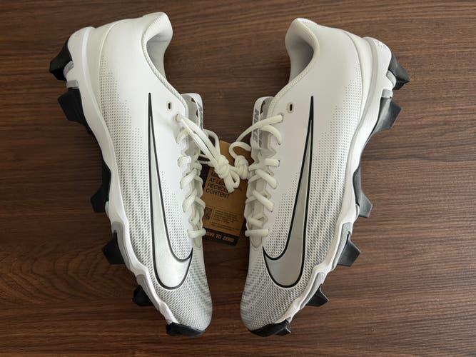 Nike Vapor Shark 3 Football Cleats White FB3304-100 Men’s Size 12