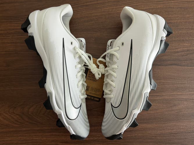 Nike Vapor Shark 3 Football Cleats White FB3304-100 Men’s Size 14