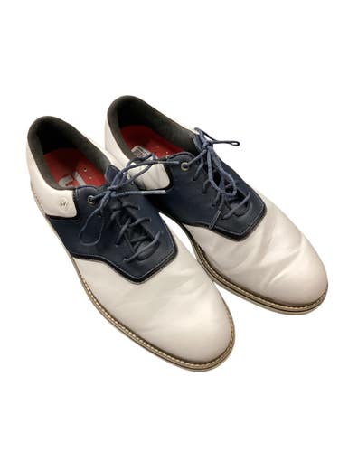 Used Foot Joy Mens Golf Shoes White Senior 9.5 11846-S000107980