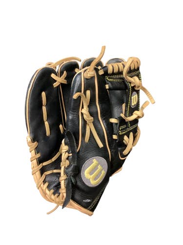 Used Wilson A10LB19DP15 - A1000 BB/SB Glove LH Throw Black 11 1/2" 11846-S000107961