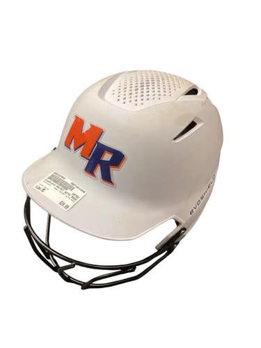 Used Evoshield HELMET WITH MASK Batting Helmet w/Mask White MD 11846-S000107940