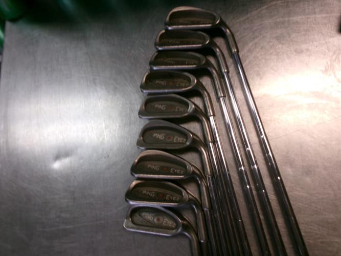 Used Ping EYE 2 ORANGE DOT Mens Iron Set RH 2I-PW 11868-S000070825