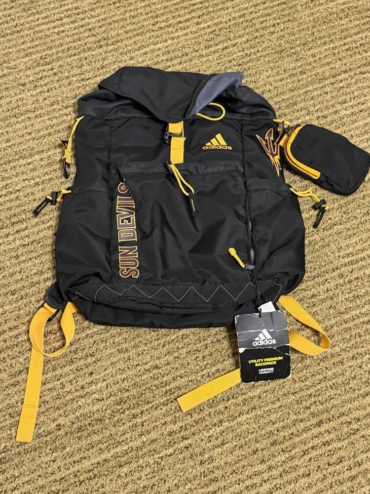adidas 3 stripe backpack Texas Tech Lower Case Script 