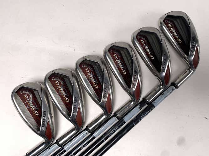 Callaway Diablo Edge Iron Set 5-PW 65g Senior Graphite Mens RH Oversize Grips