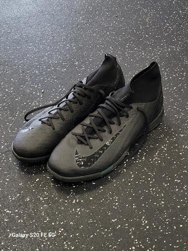 Used Nike MERCURIAL Soccer Indoor Shoes Black Senior 9.5 11849-S000042187