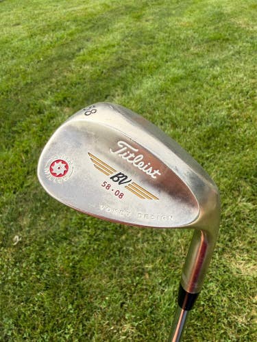 Titleist 2009 Vokey Spin Milled Black Lob Wedge 58 / 8 Wedge Flex 35.75"
