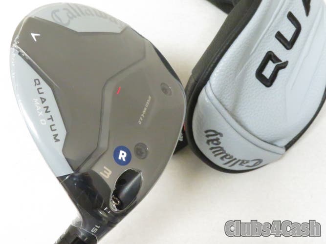 Callaway Quantum Max D Fairway 15°  3 Wood Denali Frost Silver 60g 5.5 +HC  NEW