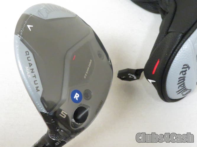 Callaway Quantum Max Fairway 18  5 Wood Denali Frost Silver 60g 5.5 +Cover  NEW