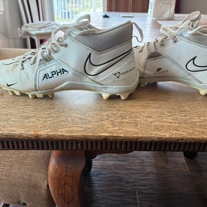 Men's Size M 10.0 (W 11.0) Nike ALPHA Menace Varsity 3 Mid Top Molded Cleats (Used)