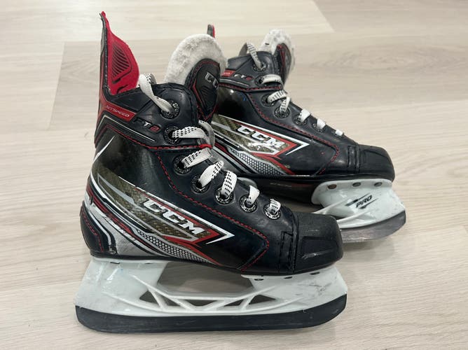 Black 2019 CCM JetSpeed FT2 Hockey Skates Regular Width 10 (Used)