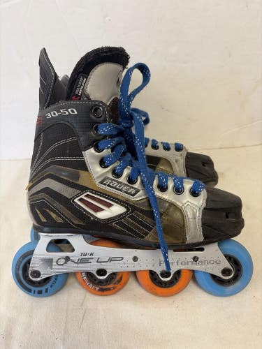 Int Size 5 Bauer MEGA 30-50 Inline Hockey Skates Rollerblades