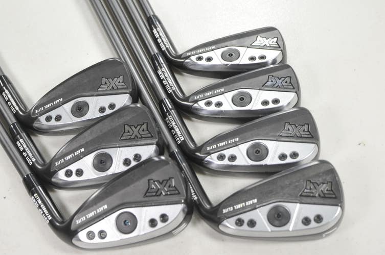 PXG Gen6 0311 XP Black Label Elite 4-W Iron Set Stiff SteelFiber 95g RH #222657