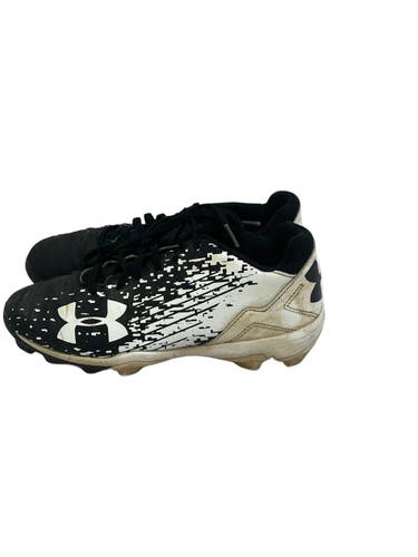 Used Under Armour LEADOFF BB/SB Cleats Black And White Junior 02.5 11692-S000154533