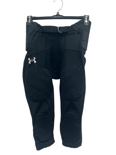 Used Under Armour Youth FB Integrated Pants Black LG 11692-S000154561