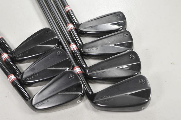 TaylorMade P770 2023 Phantom Black 4-PW Iron Set Axiom VeloCore Stiff RH #222871