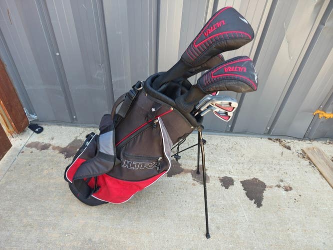 Wilson Ultra Super Long 11 Piece Complete Golf Set Stand Bag Left Handed LH