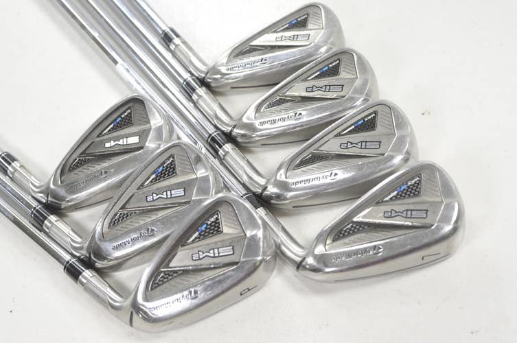 TaylorMade SIM2 Max 4-PW Iron Set Stiff Flex Right KBS MAX MT 85g Steel # 222656