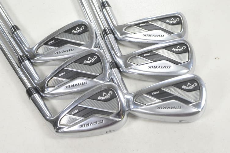 Callaway Mavrik Pro 5-PW Iron Set Stiff Flex RH Elevate 105g Steel # 222705