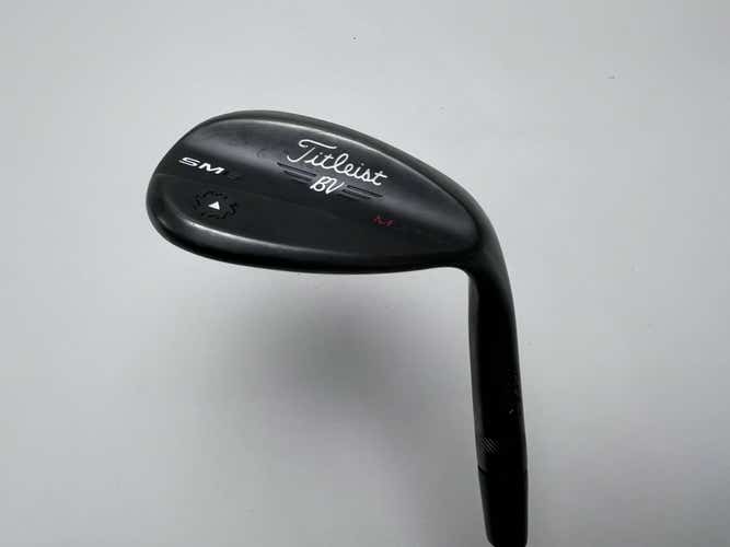 Titleist Vokey SM6 Jet Black Wedge 60* 8 Bounce M-Grind Wedge Steel Mens RH