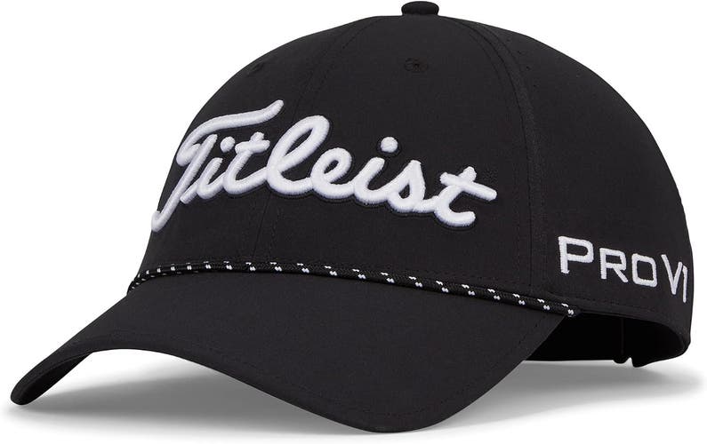 NEW Titleist Tour Breezer Black/White Golf Hat/Cap OSFM (Closeout)