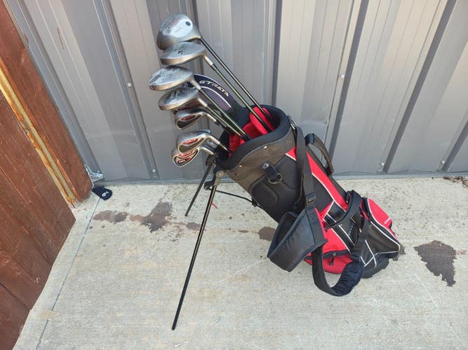 Callaway Adams Warrior 12 Piece Complete Golf Set with Stand Bag Regular Flex