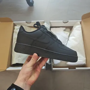 Men's Size 12 Nike Air Force One ‘07 AF1 Low Triple Black With Box
