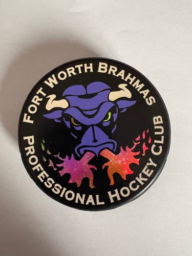 WPHL Fort Worth Brahmas Professional Hockey Club Official Collectible Puck